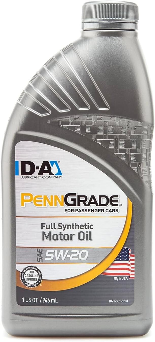PENNGRADE 62826, Full Synthetic Motor Oil SAE 5W-20, 1 Quart