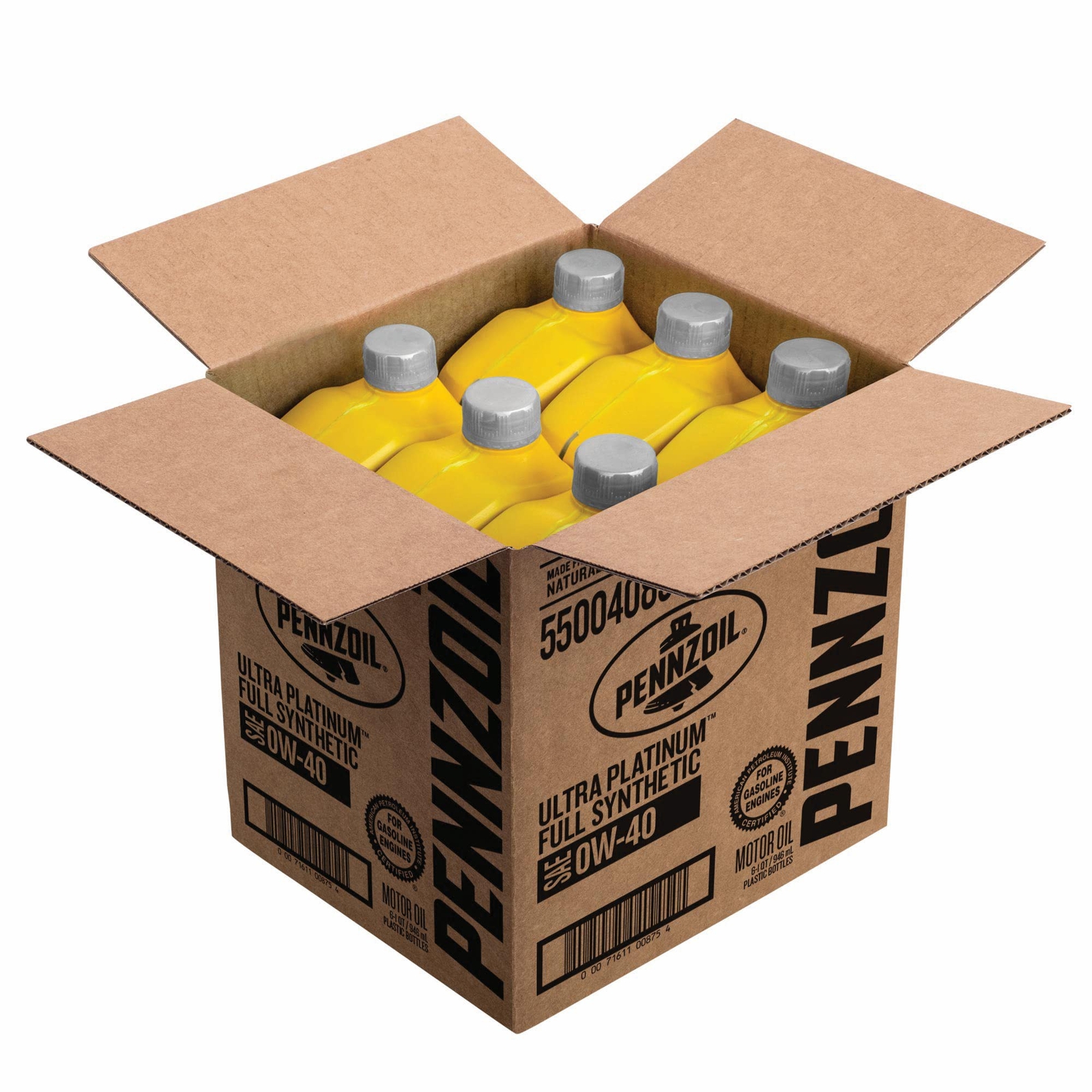 Pennzoil Ultra Platinum Full Synthetic 0W-40 Motor Oil (1 Quart, Case of 6)
