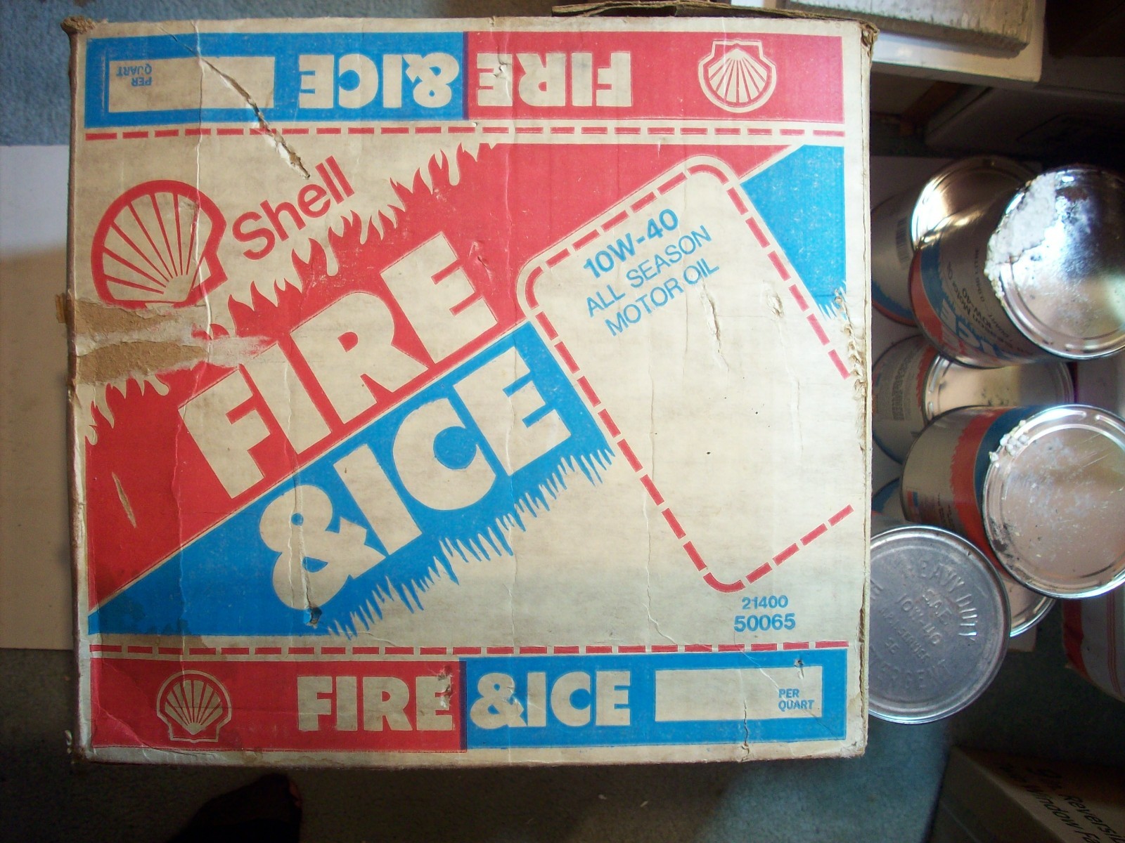 Auto SHELL FIRE & ICE ALL SEASON MOTOR OIL 10W-40 API SERVICE SE 1974 – 79 1/PAK