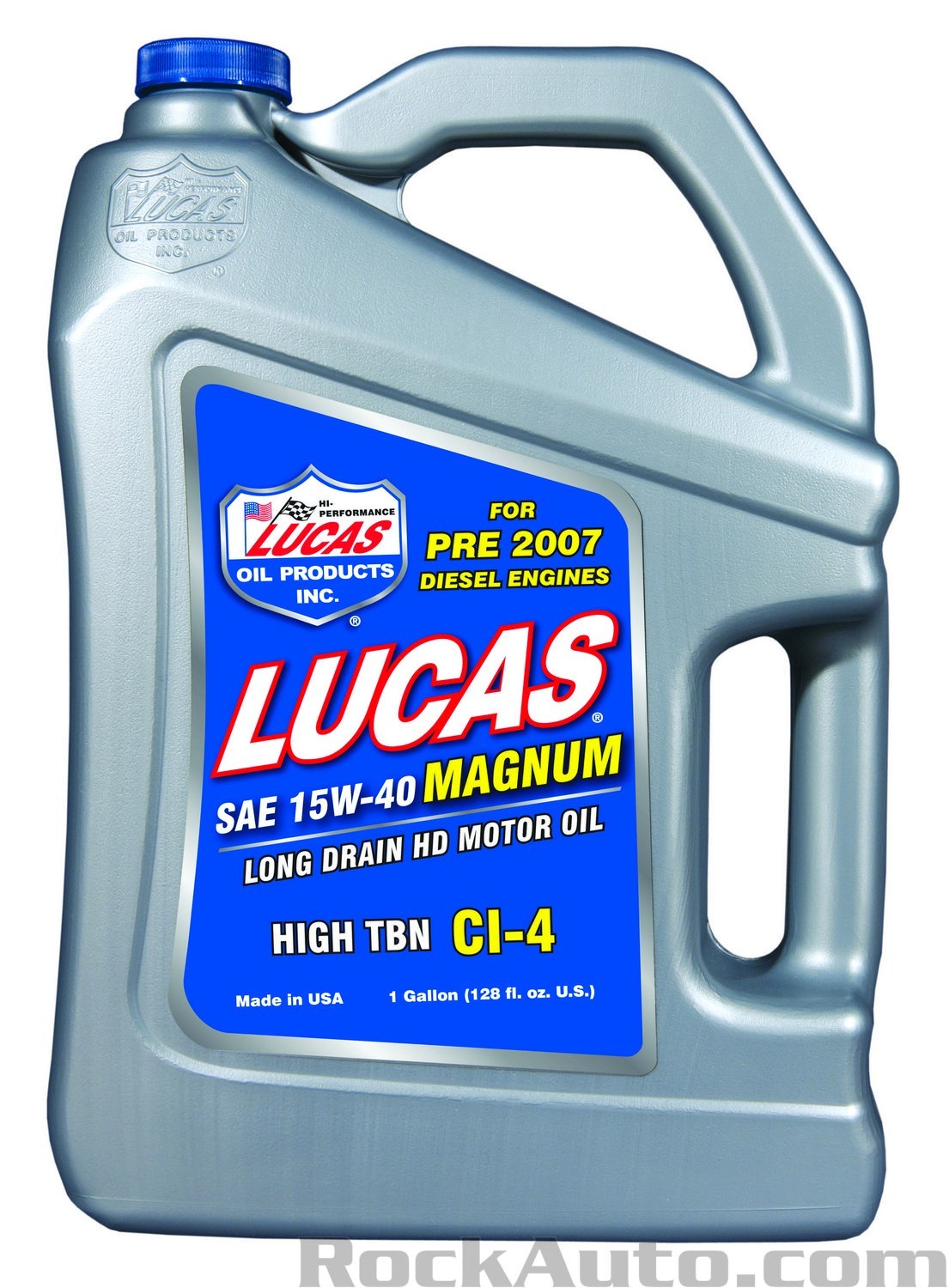 LUCAS OIL 10076 SAE 15W-40 Magnum High TBN Long Drain Motor Oil; 1 Gallon Info