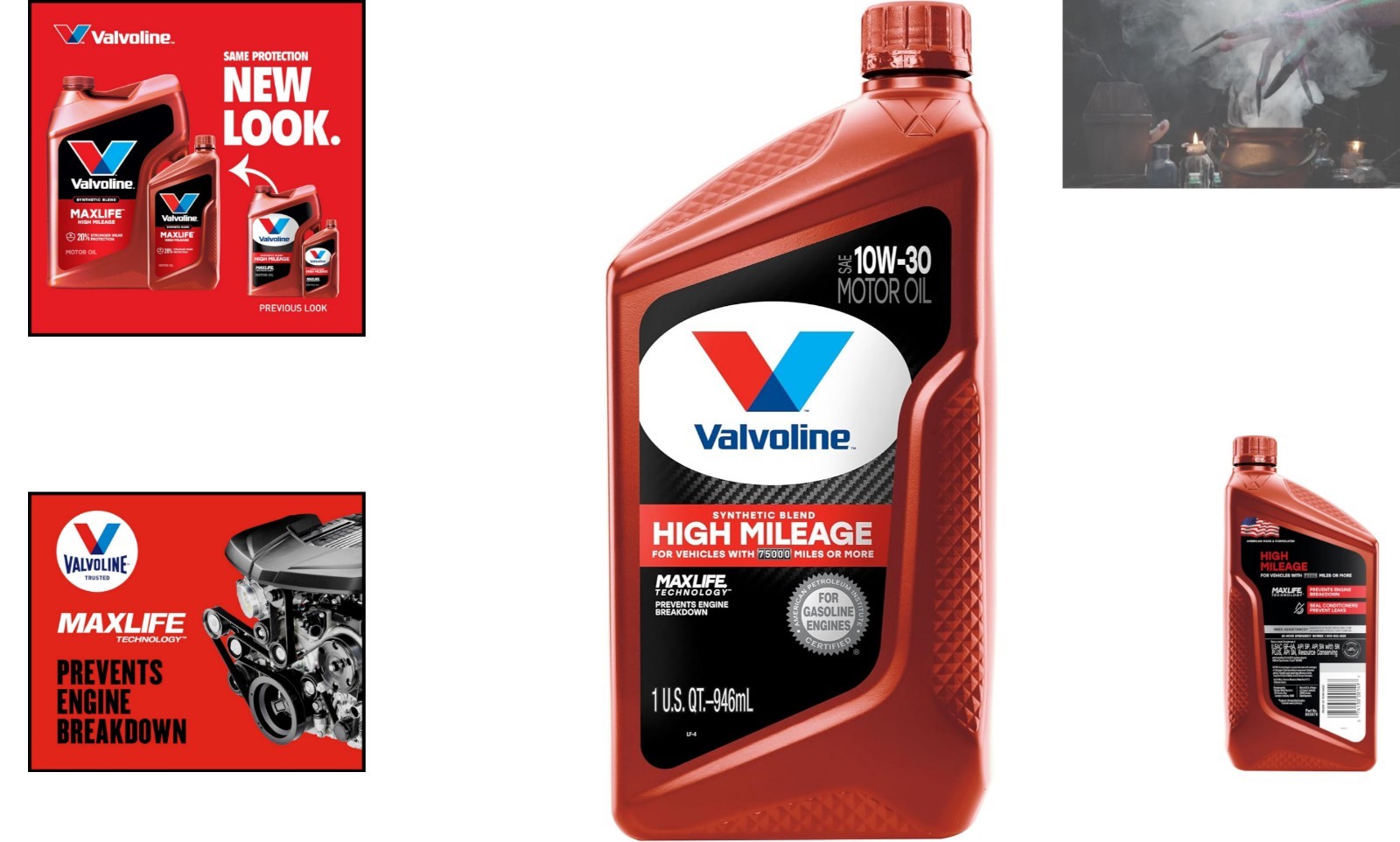 1 Quart High Mileage 10W-30 Motor Oil – Universal Fit for Cars & Trucks