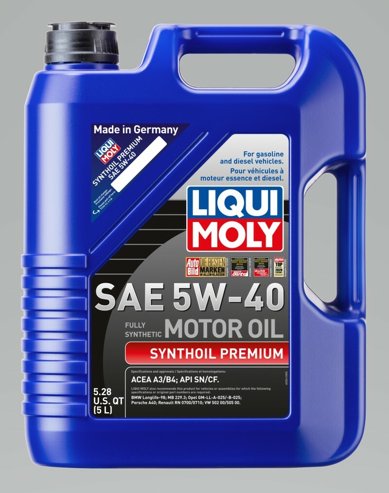 Liqui Moly 5L 5 Liter Jug Synthoil Premium Motor Oil SAE 5W-40 2041