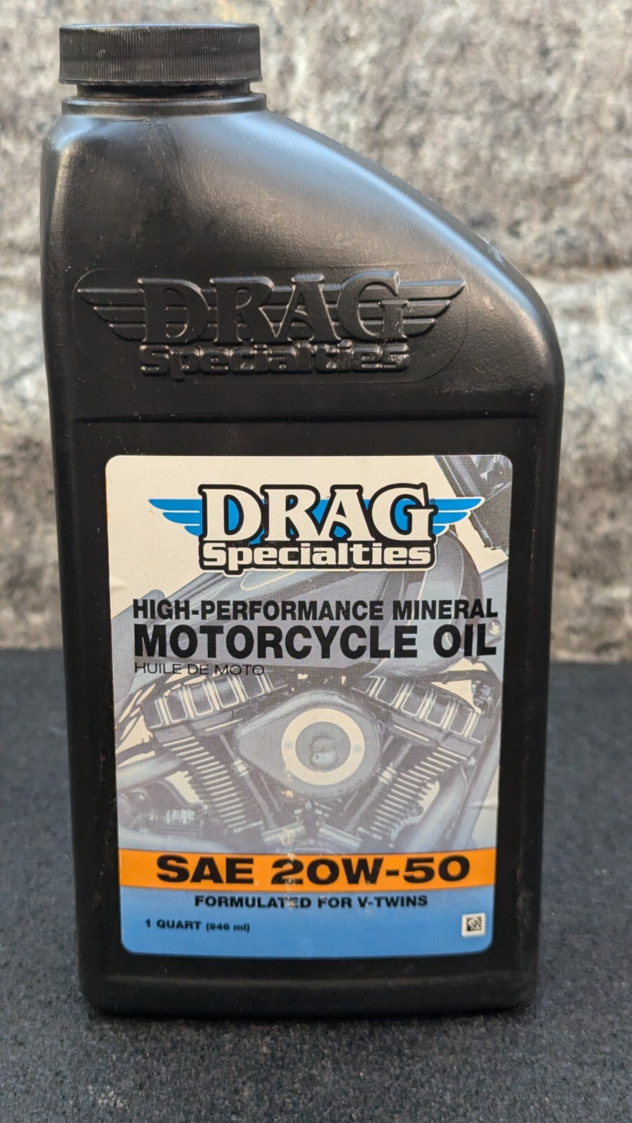 Drag V-Twin 1984up Harley High-Performance Engine Oil 20W-50 1 Qt 3601-0773