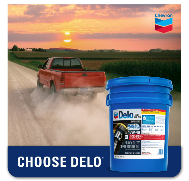 Chevron Delo 15W-40 SynBlend Heavy Duty Diesel Engine Oil, 5 Gallon
