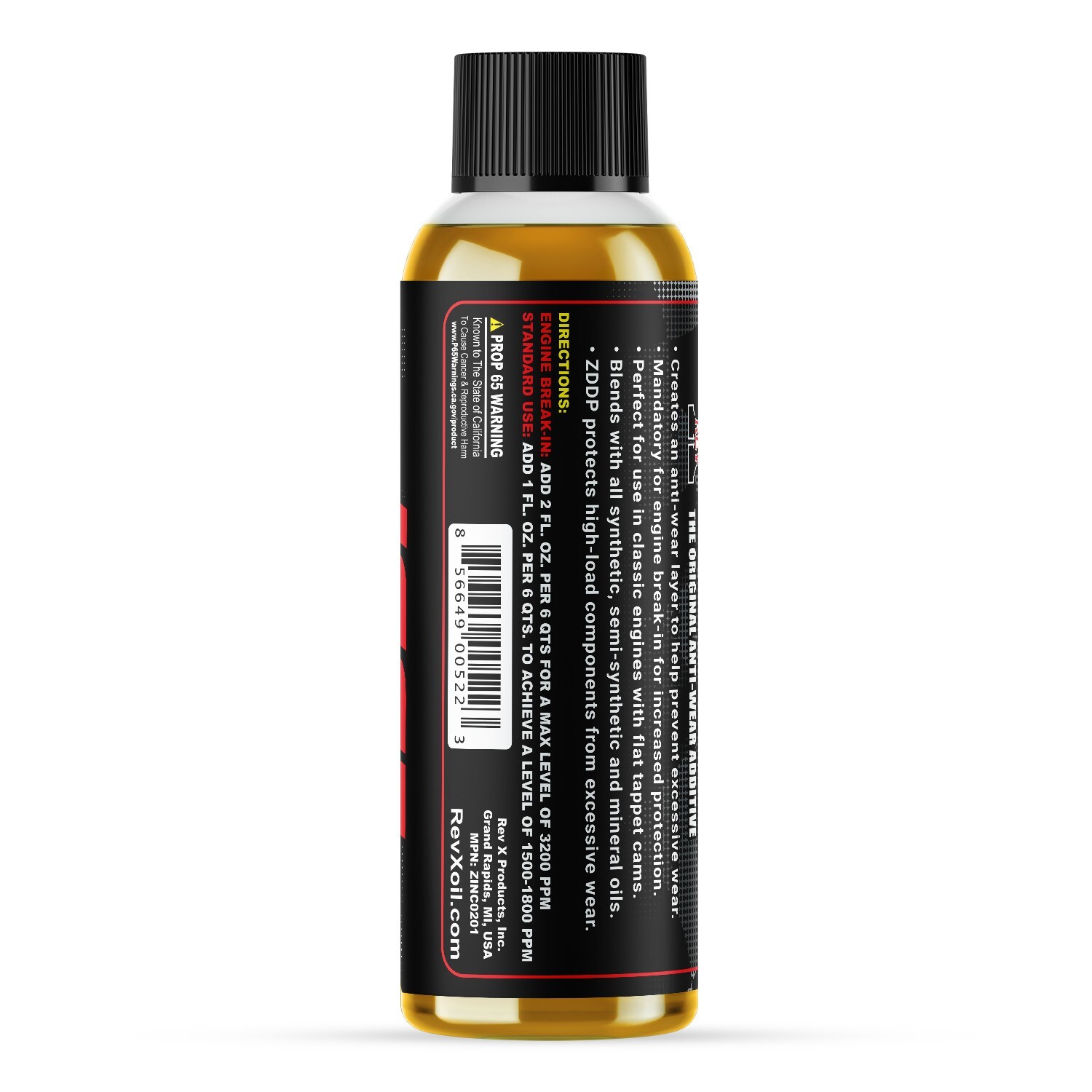 REV X ZDDP Zinc & Phosphorus (3) – Engine Oil Additive – Restore the Protection
