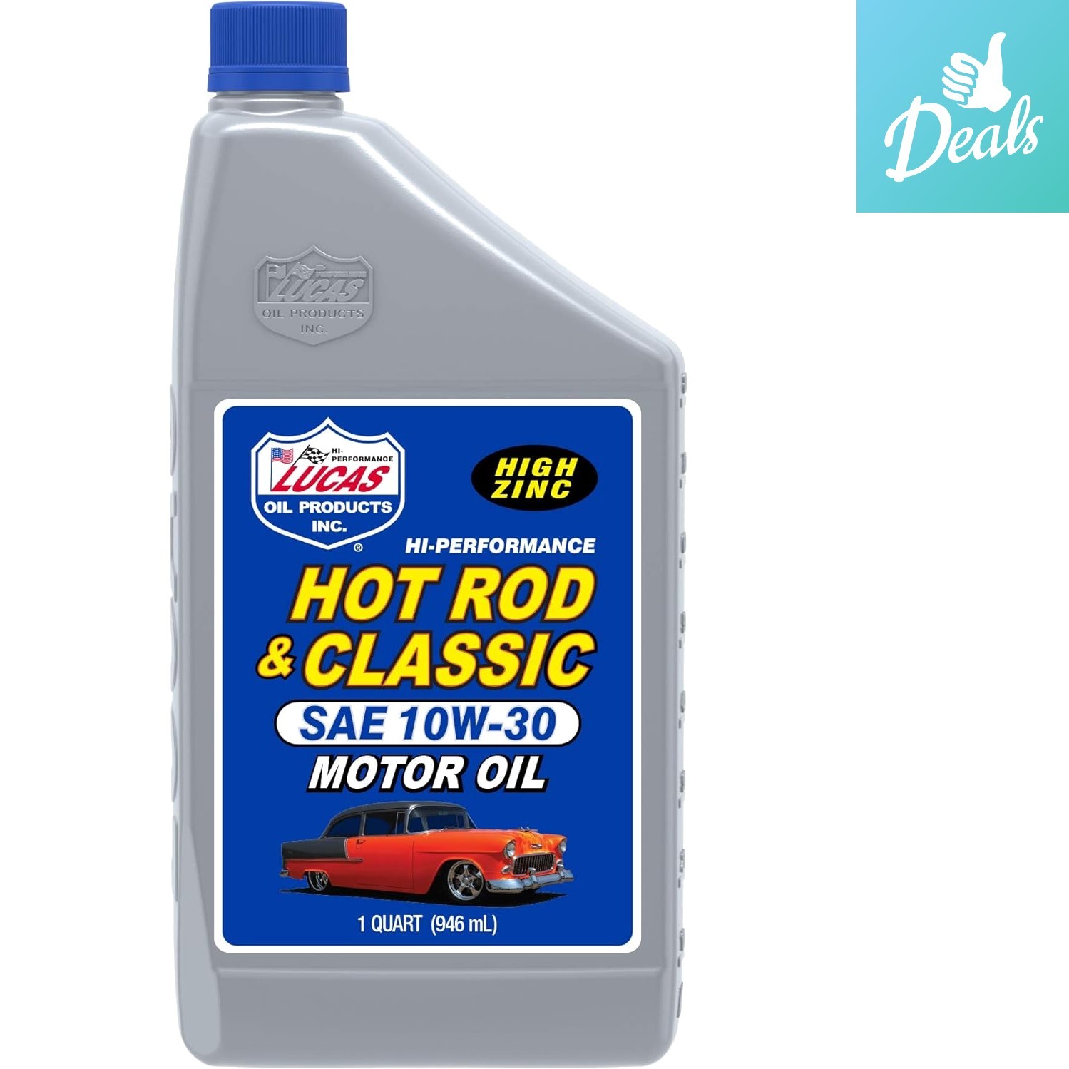 High-Quality 10W-30 Motor Oil with Zinc & Moly for Classic Cars – 1 Quart