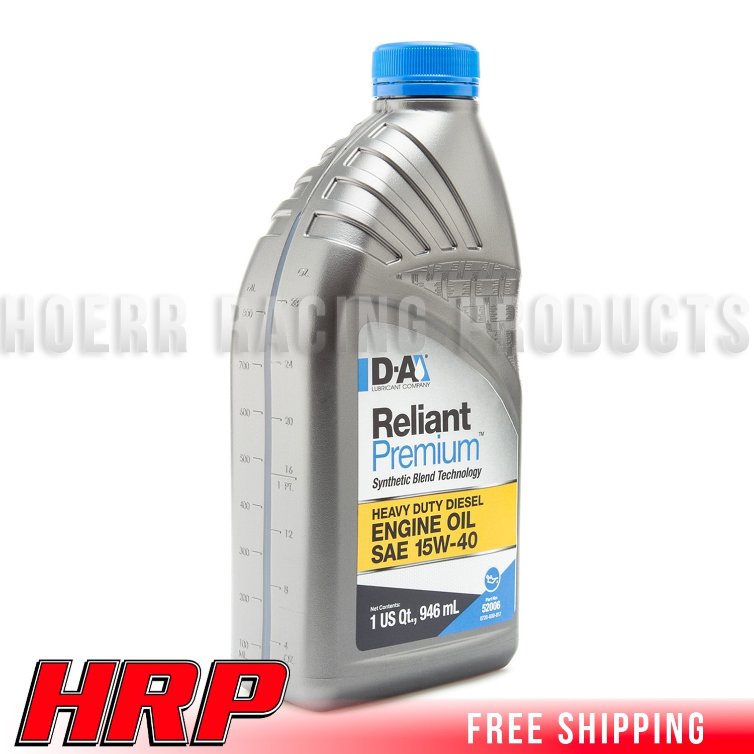 D-A Lubricant 52006, Reliant Premium Diesel Engine Oil SAE 15W-40, 1 Quart