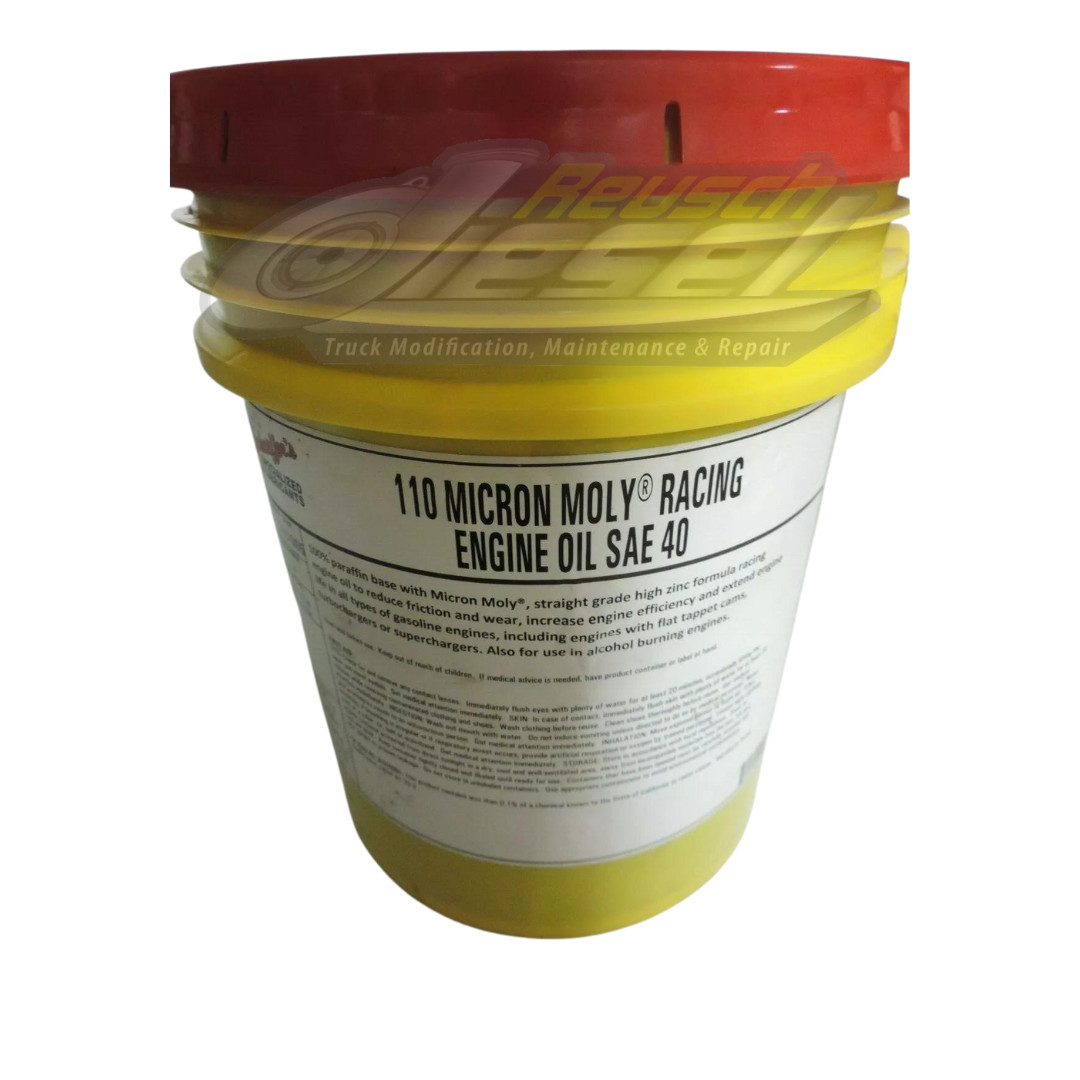 Schaeffer’s Oil Micron Moly #110 SAE 40 Racing Oil w/ Zinc (5 gal) #11040