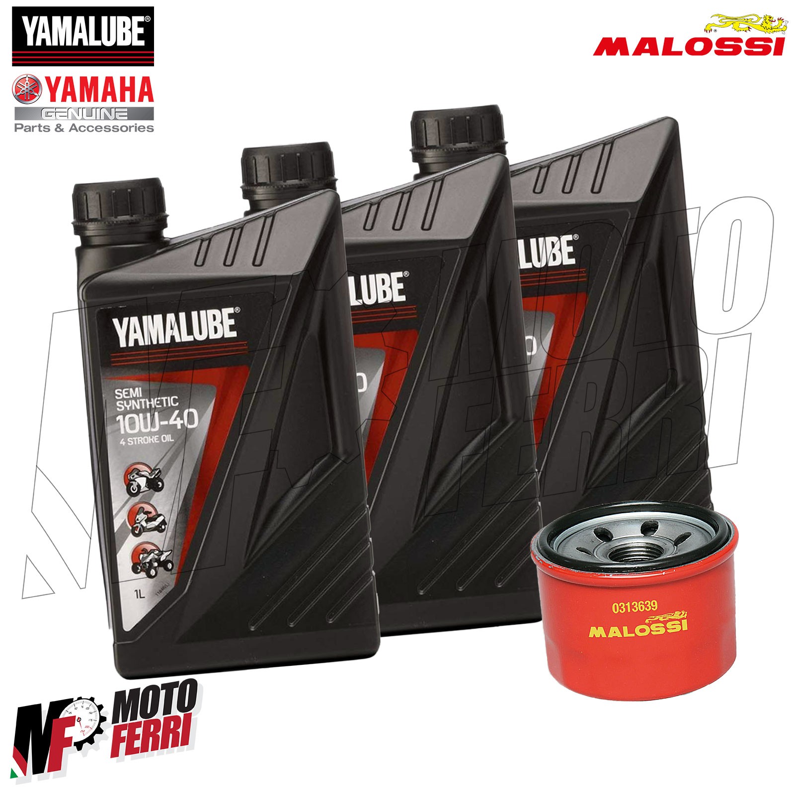 Maintenance Kit 3 Oil Yamalube + Malossi Filter Yamaha 500 530 Tmax 2001 – 2016