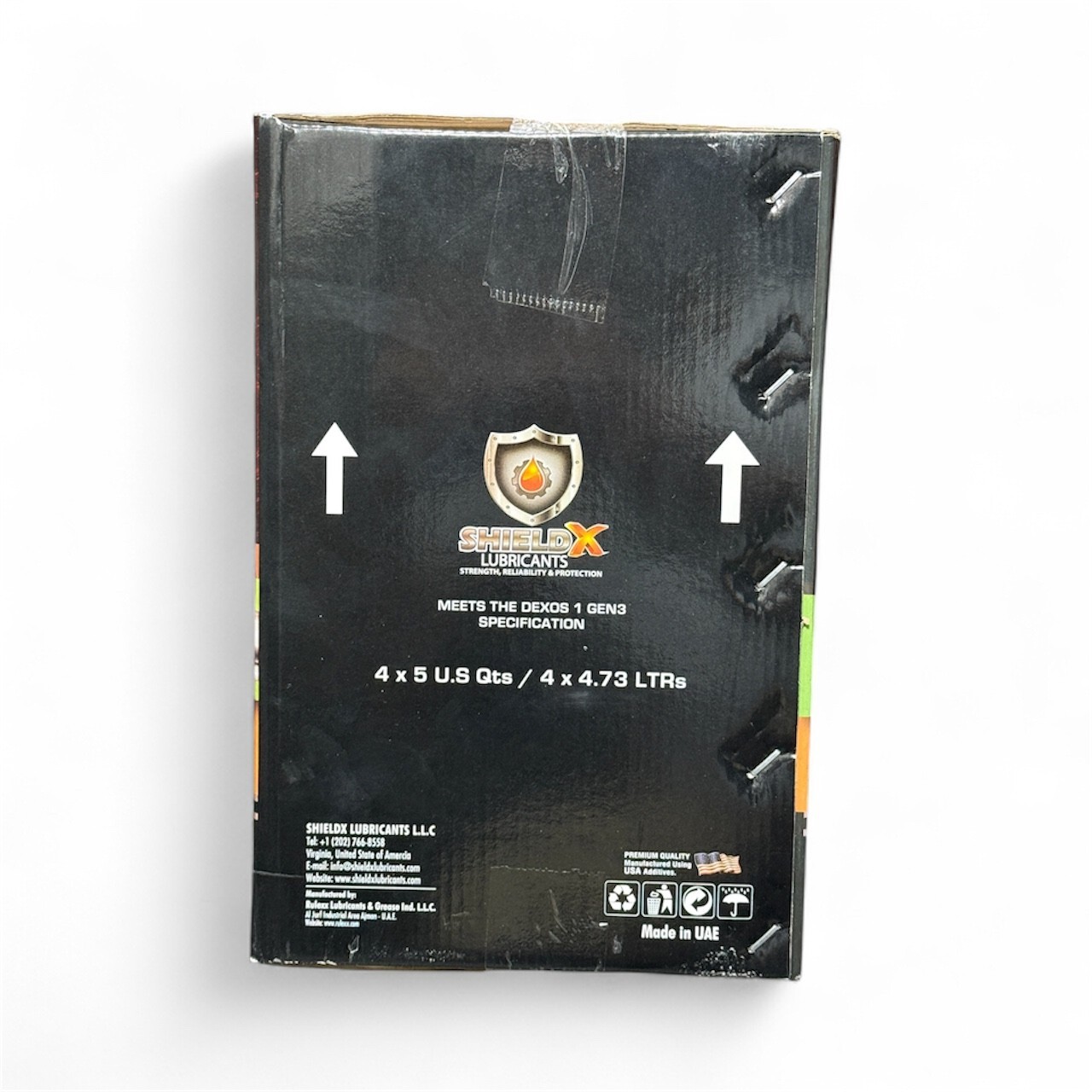 4 Pack ShieldX Full Synthetic Engine Oil 5W-20 – 5 Quart Each, Premium Motor Oil