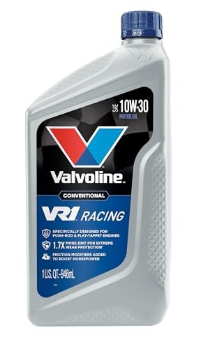 Valvoline VR1 Racing SAE 10W-30 Motor Oil 1 QT, Case of 6