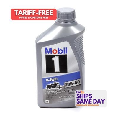Mobil 1 MOB112630-1, One 20W50 V-Twin Oil 1 Qt High Performance & Racing Parts