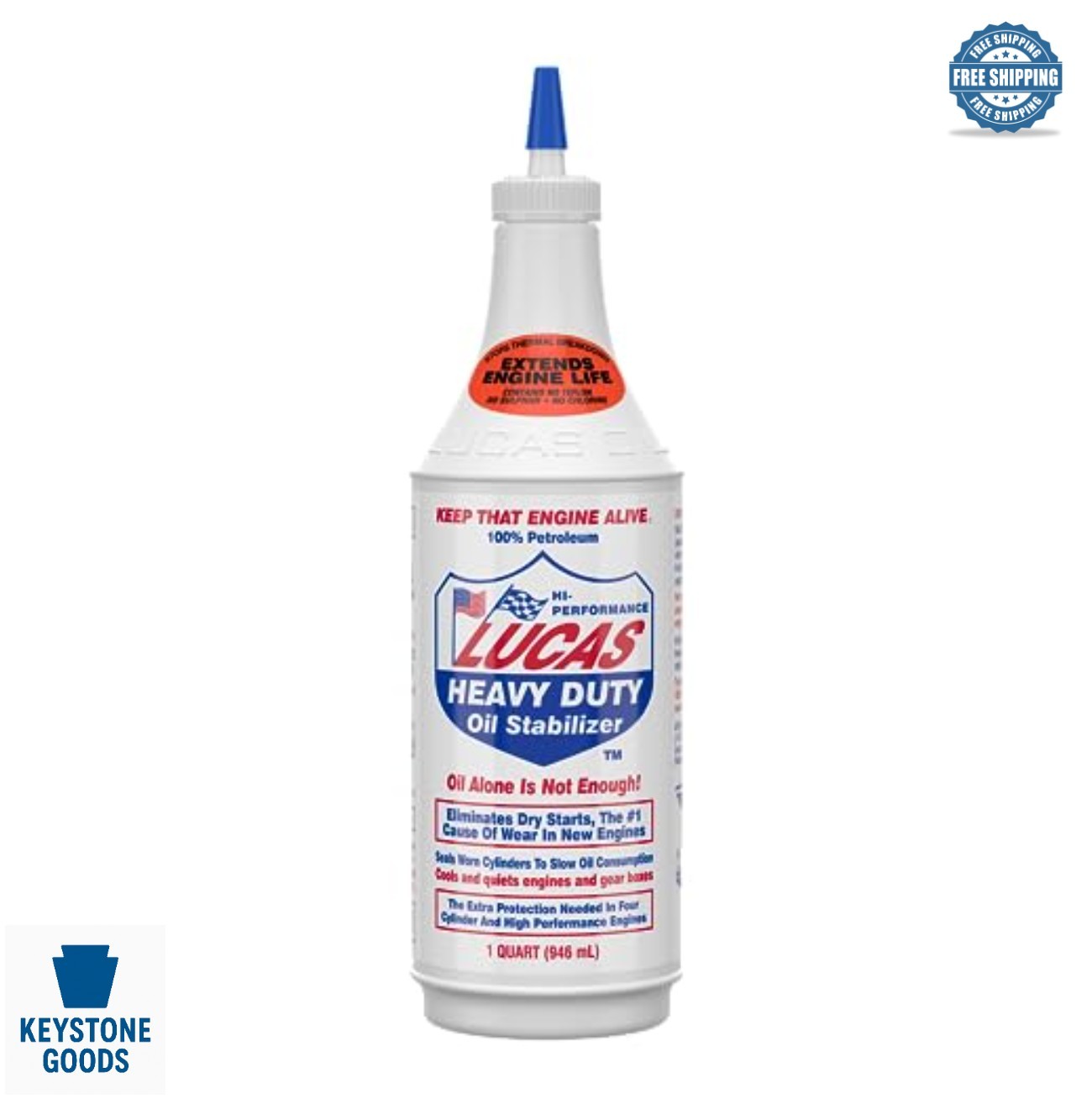 Heavy Duty Oil Stabilizer 1 Quart Engine Additive For Cars Petroleum Formula