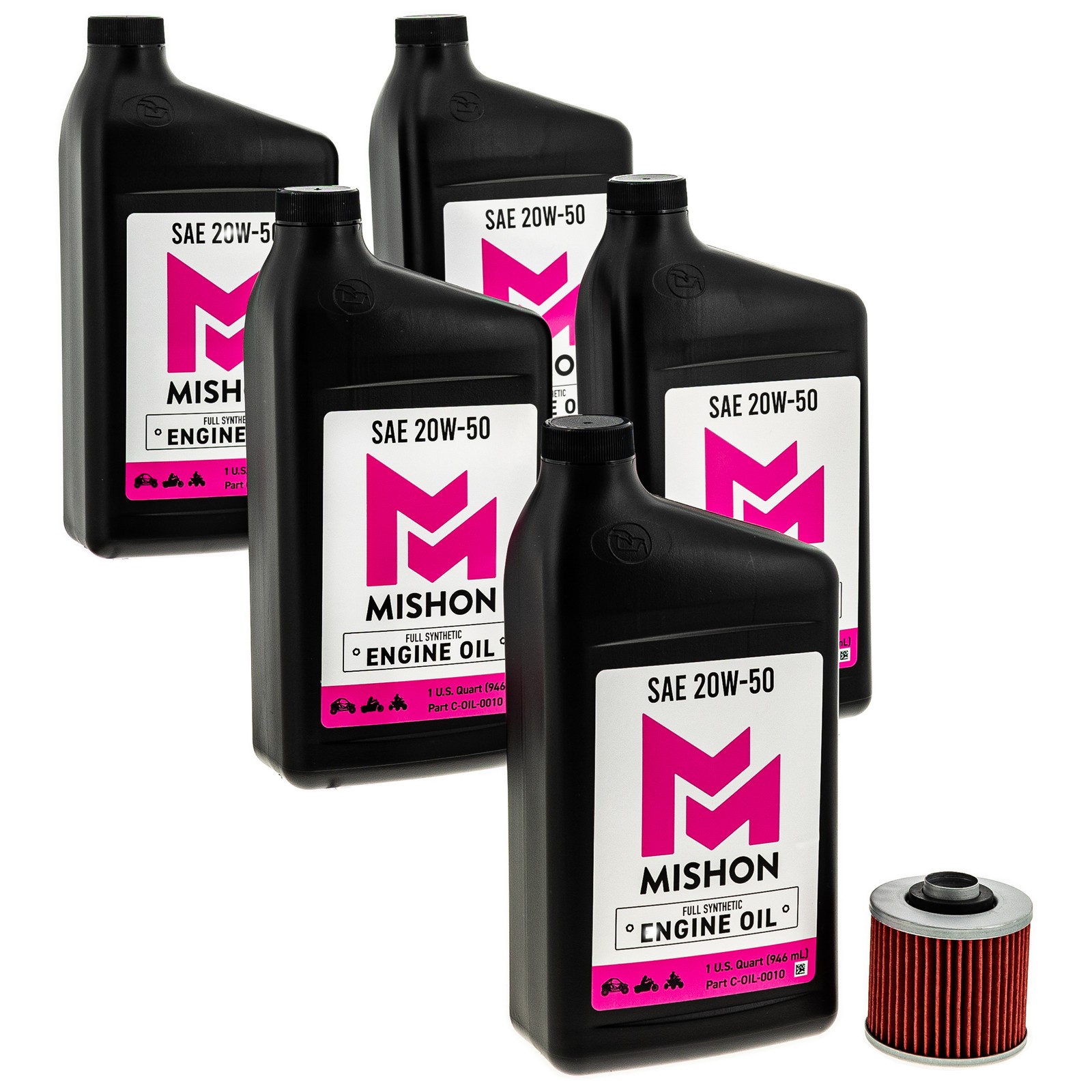 MISHON Engine Oil Change Kit for Yamaha V Star 650 Custom XVS650 Motorcycle 1999