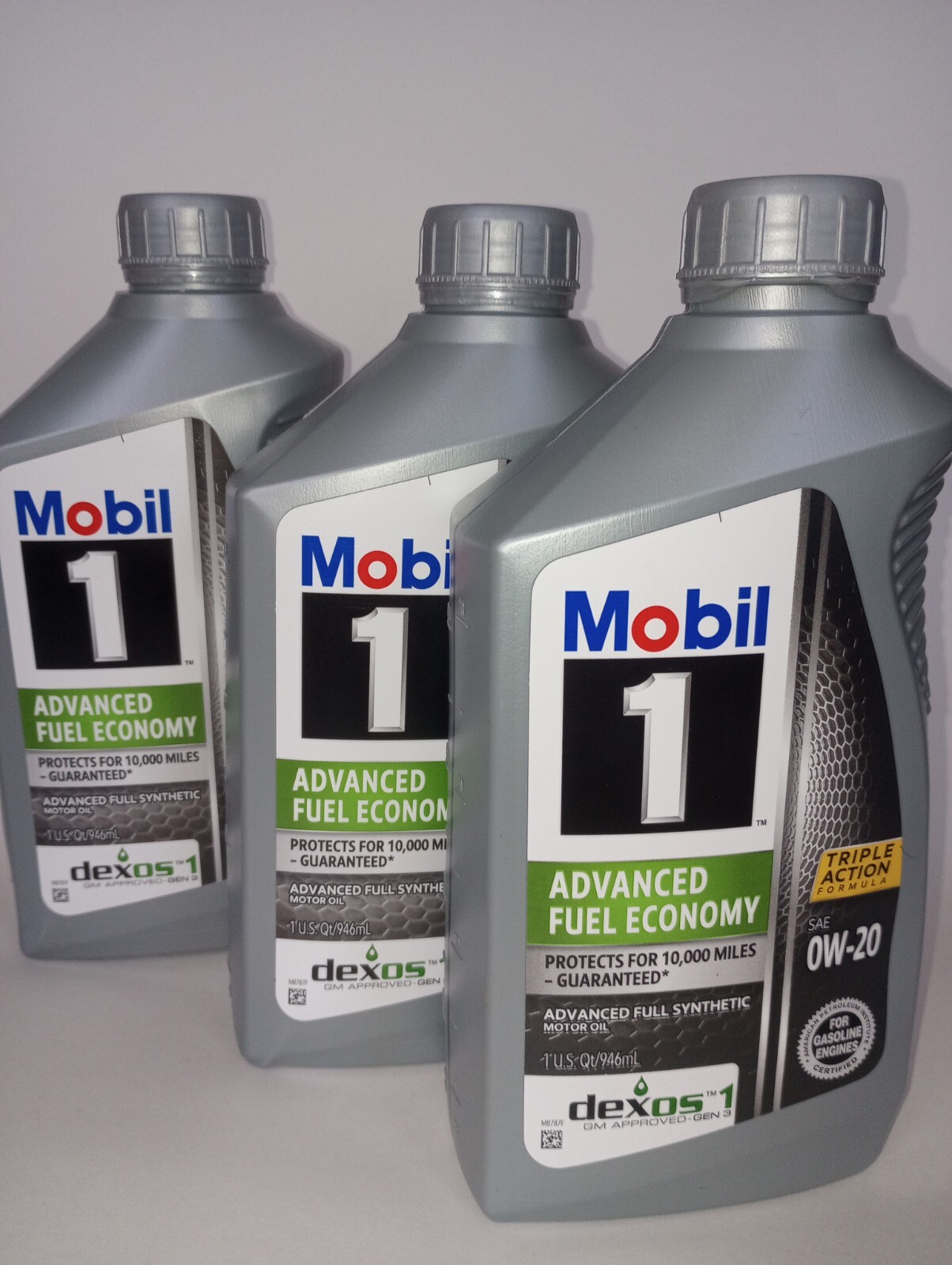 Motor Oil MOBIL 1 Advanced Full Synthetic SAE 0W-20 ( 3 pack )