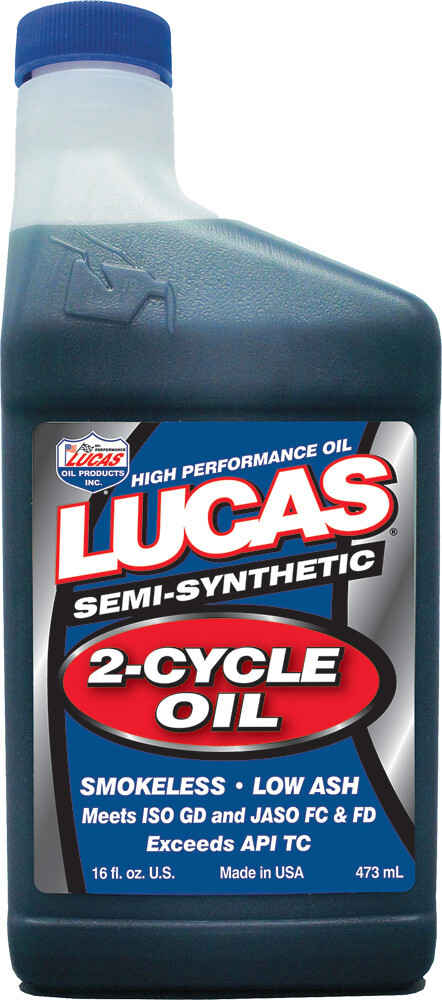 LUCAS OIL Semi-Synthetic 2T 2-Cycle/ 2-Stroke Pre-Mix Engine Oil 16oz