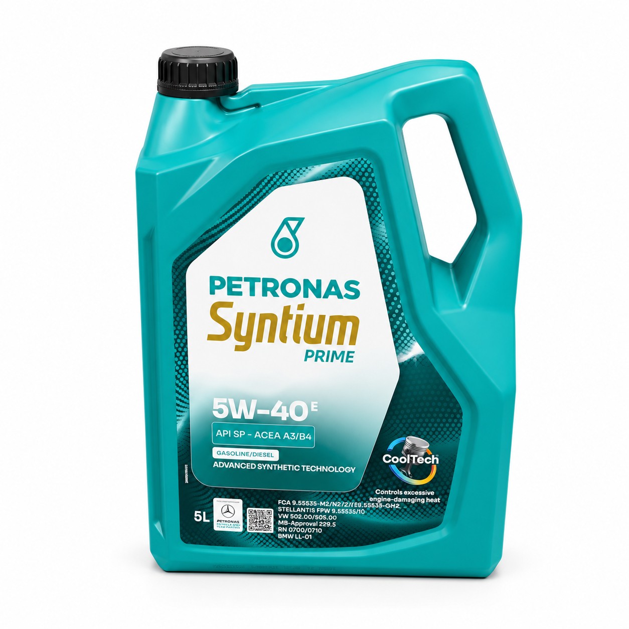 5 Litre Petronas 5W40 Prime E Engine Oil BMW LL01 MB 229.5 VW 502.00 505.00