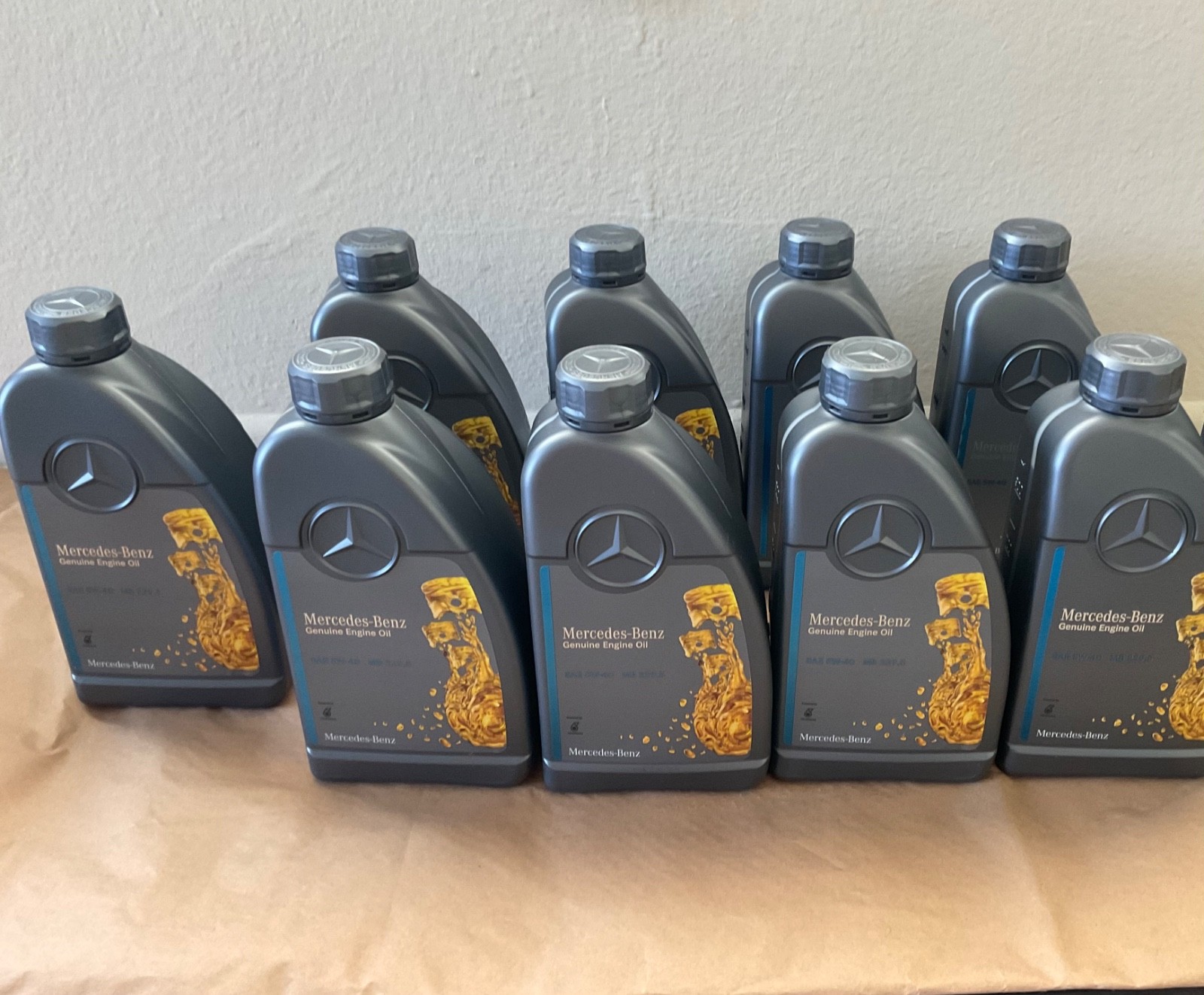 9L Mercedes 5W-40 Mercedes-Benz Petronas Engine Oil 229.5 OEM W463 W222 E63 C63
