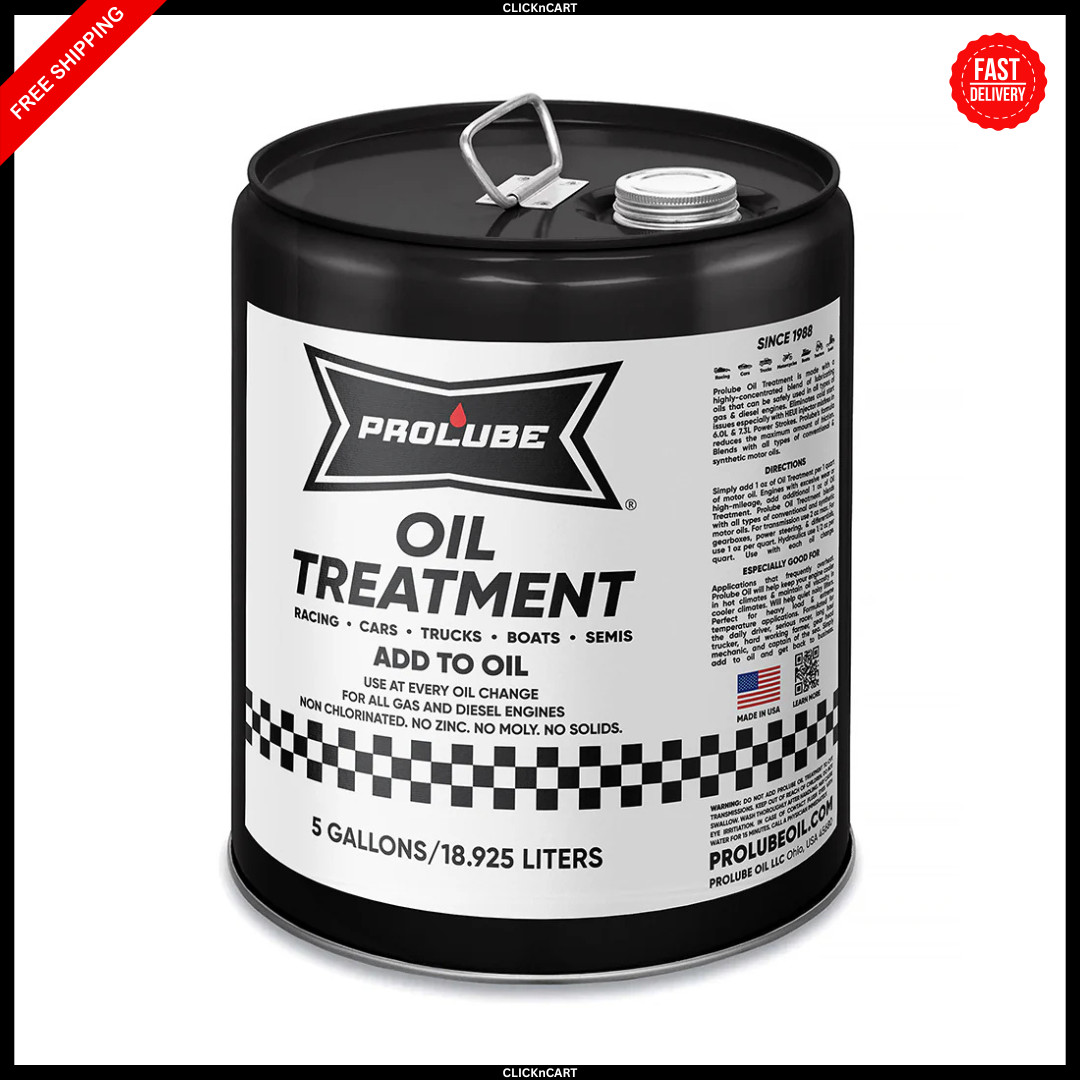 Prolube Engin Oil Treatment 5Gall – Engine Oil Additive for Gas & Diesel Engines