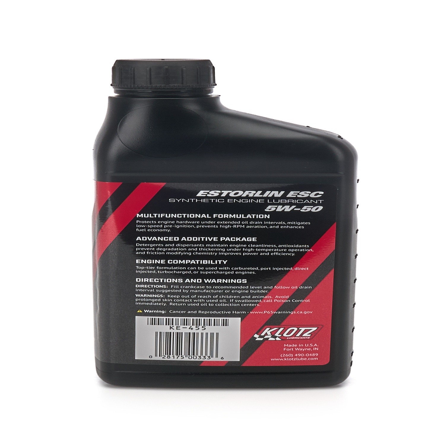 Klotz KT-413, Estorlin ESC 5W50 Motor Oil Set of 9 for Ford Mustang 2013-14