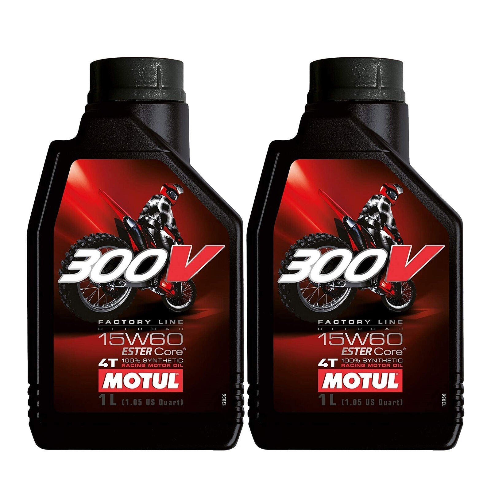 Motul 104137 300V Offroad Synthetic Motor Oil – 15W60-1L. (2 Pack)
