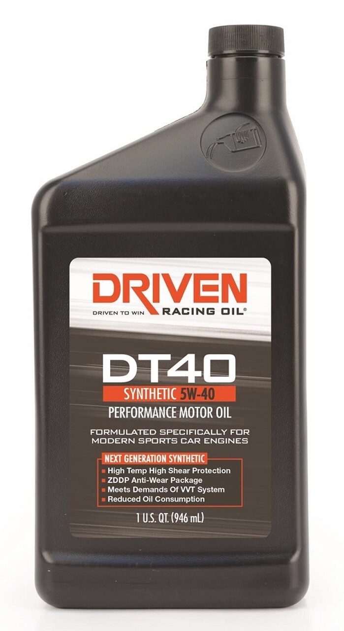 Driven DT40 Synthetic 5W-40 Performance Motor Oil 02406 – 1 Quart