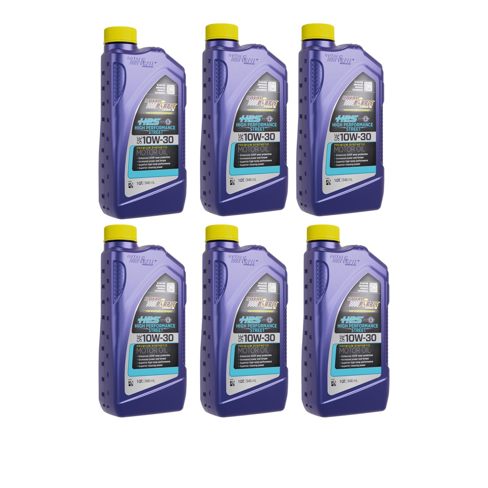 Royal Purple HPS 10W30 High Performance Engine Oil, 6 Quart Case