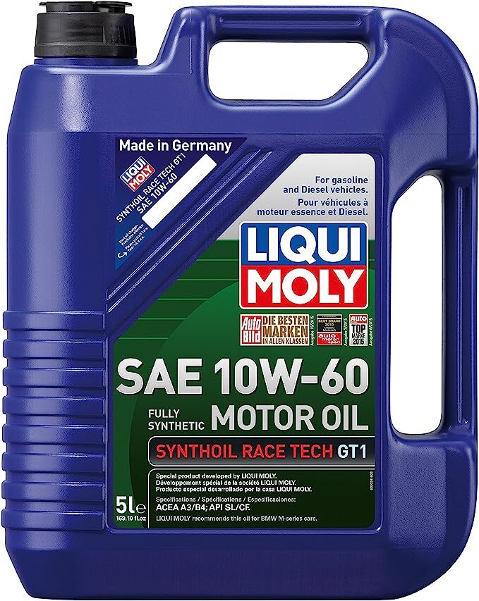 ★ 5L Liqui Moly 10W-60 Synthoil Race Tech GT1 Synthetic Engine Oil LM2024 BMW ★