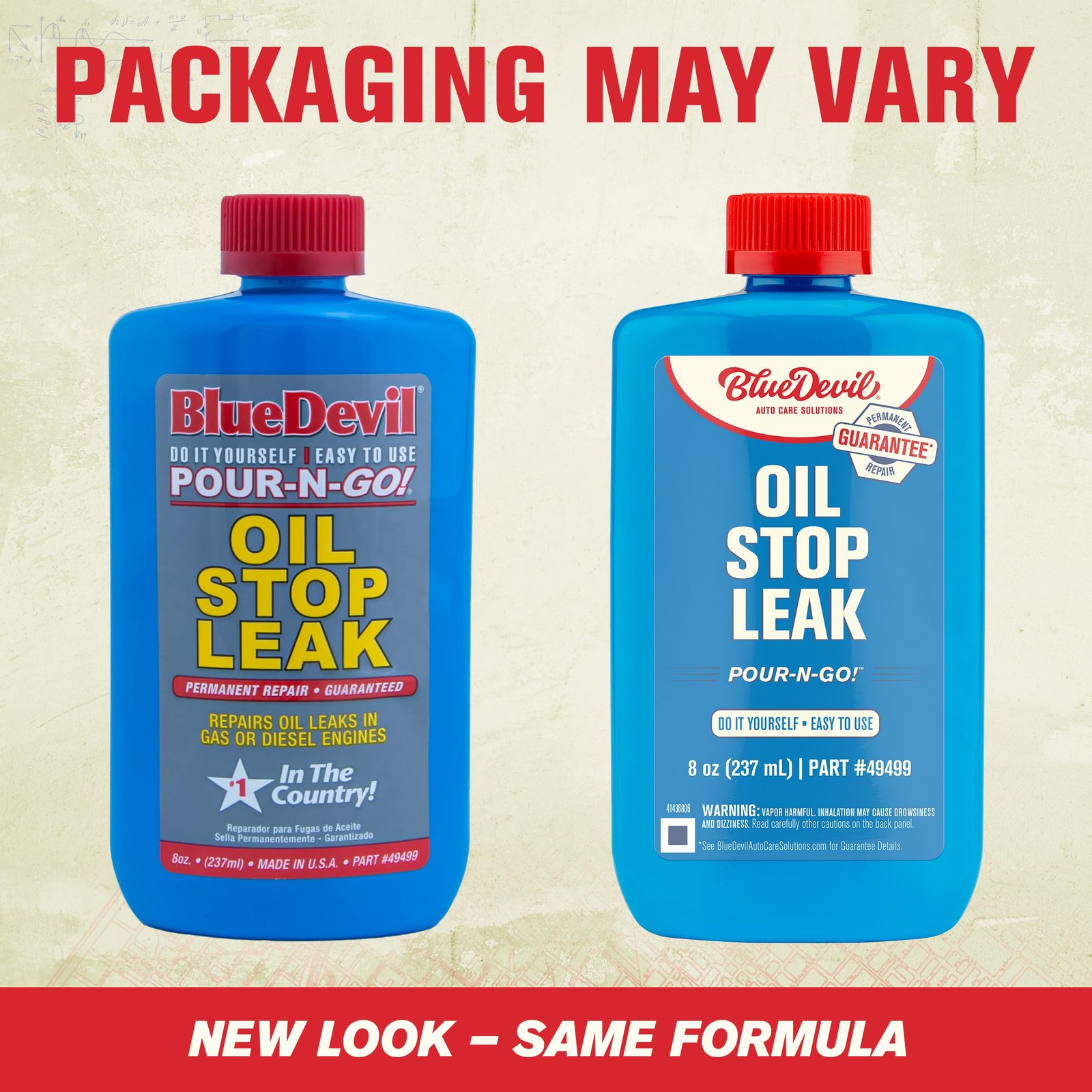 BlueDevil Products 49499 Oil Stop Leak – 8 Ounce 8 oz., Blue