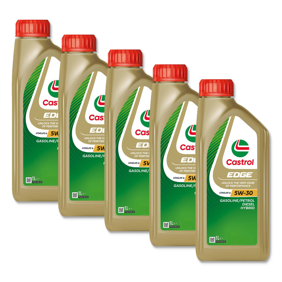5 LITRE CASTROL EDGE OIL 5W30 PROFESSIONAL LONGLIFE III ACEA C3 504.00 507.00