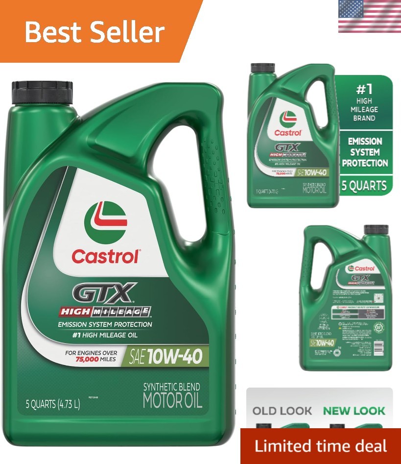Superior GTX High Mileage 10W-40 Synthetic Oil – Protect and Extend Engine Life