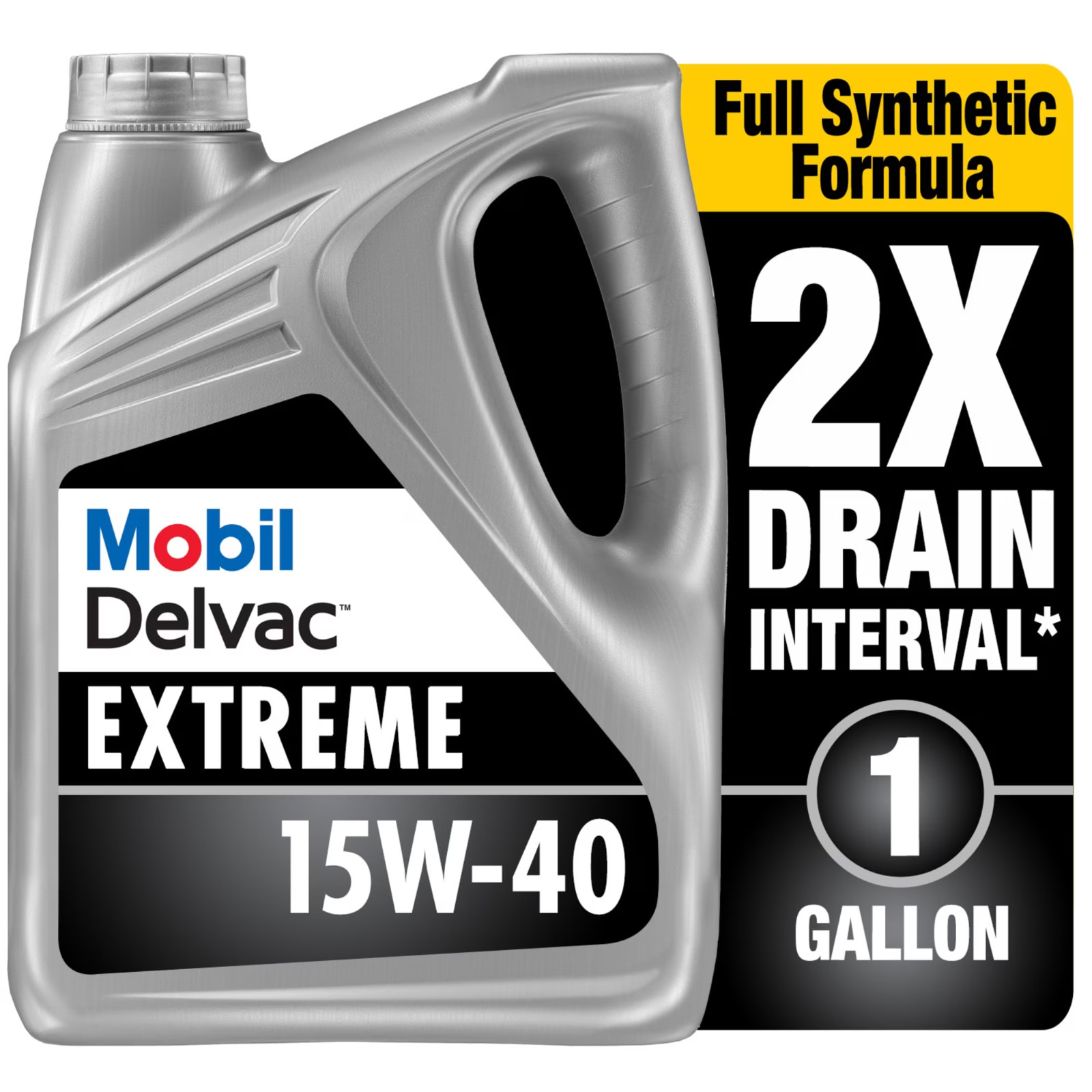 (2 pack) Mobil Delvac Extreme Heavy Duty Full Synthetic Diesel Engine Oil 15W-40
