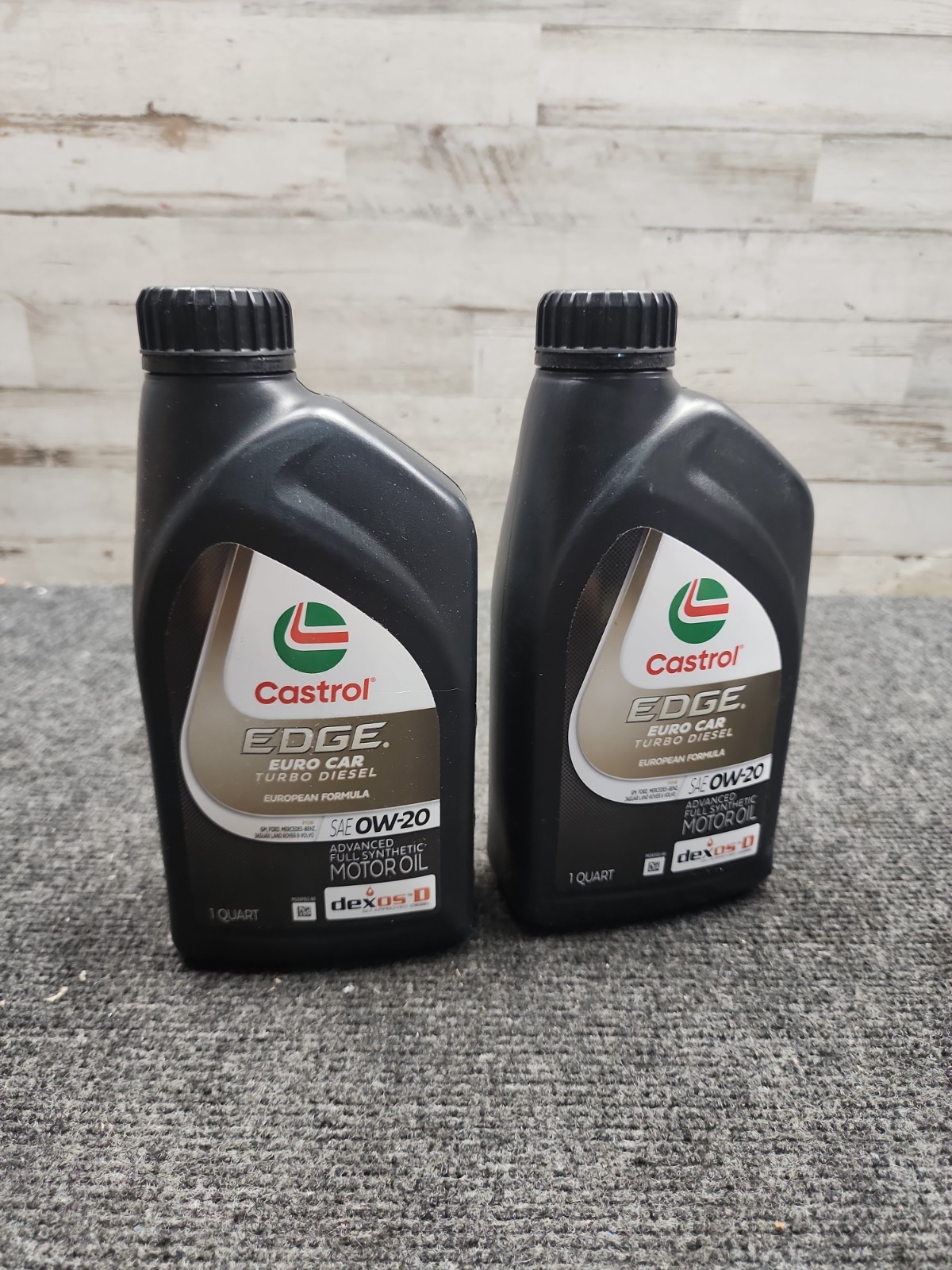 2 Pack Castrol EDGE 0W-20 Full Synthetic Motor Oil 1 Qt Advanced Protection