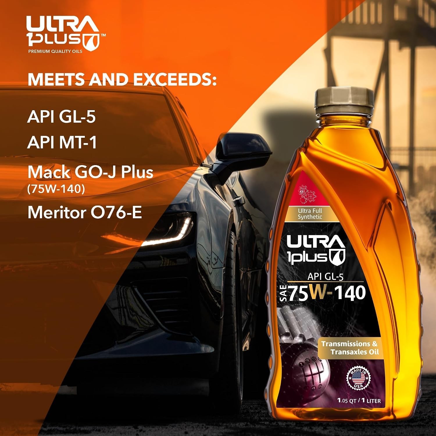 SAE 75W-140 Synthetic Gear Oil API GL-5 3 Quarts | Extreme-pressure synthetic…