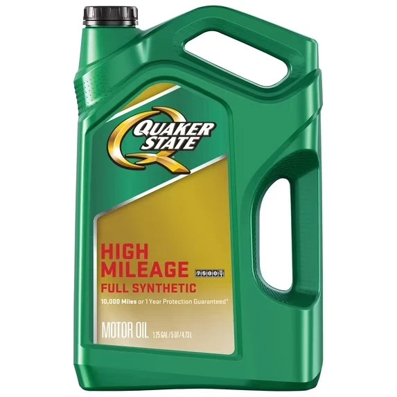 Quaker State High Mileage Full Synthetic 5W-20 Motor Oil, 5Quart 5W-20 Motor Oil