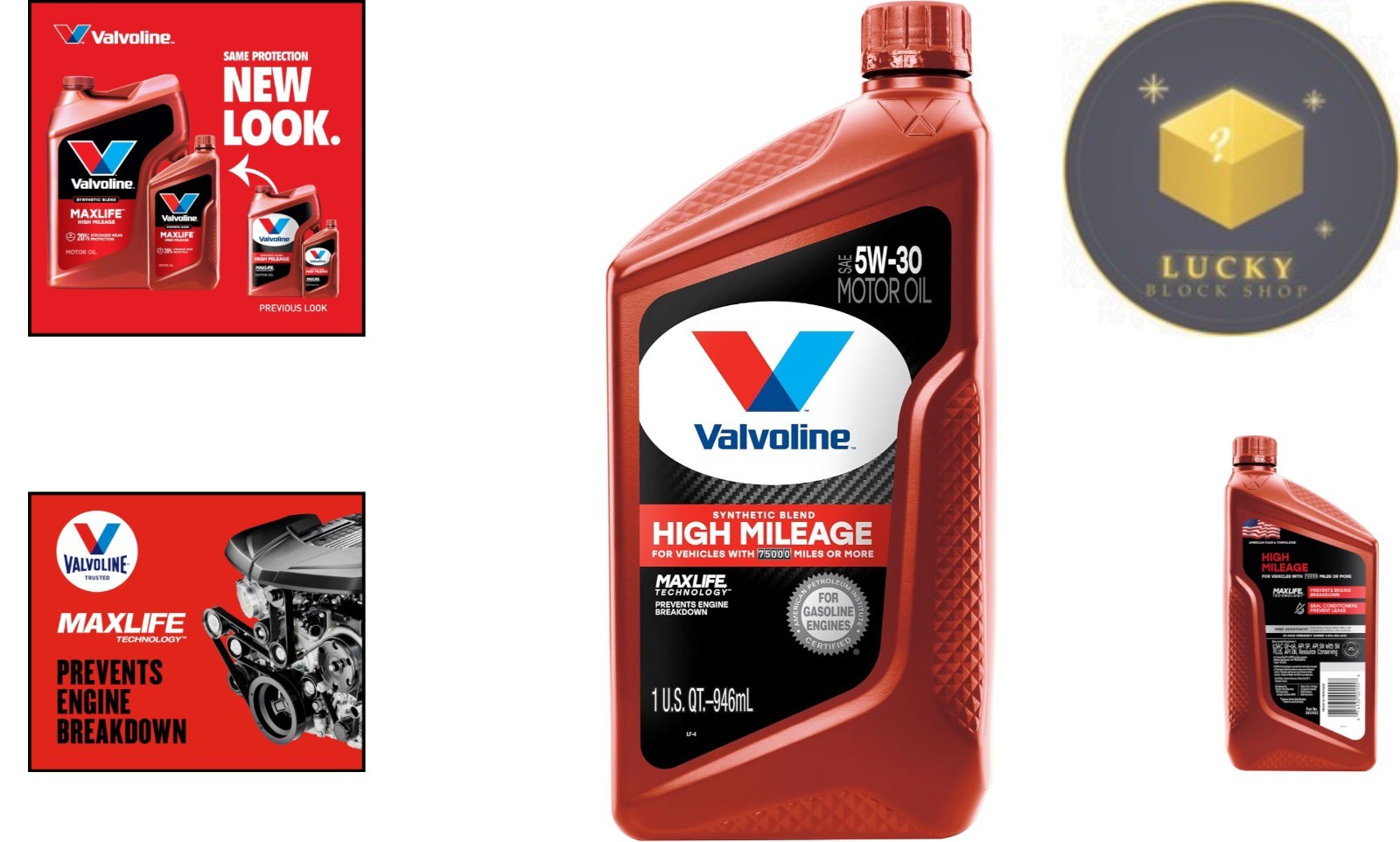 Synthetic Blend Motor Oil 1 Quart with MaxLife Technology – Ultimate Engine Care