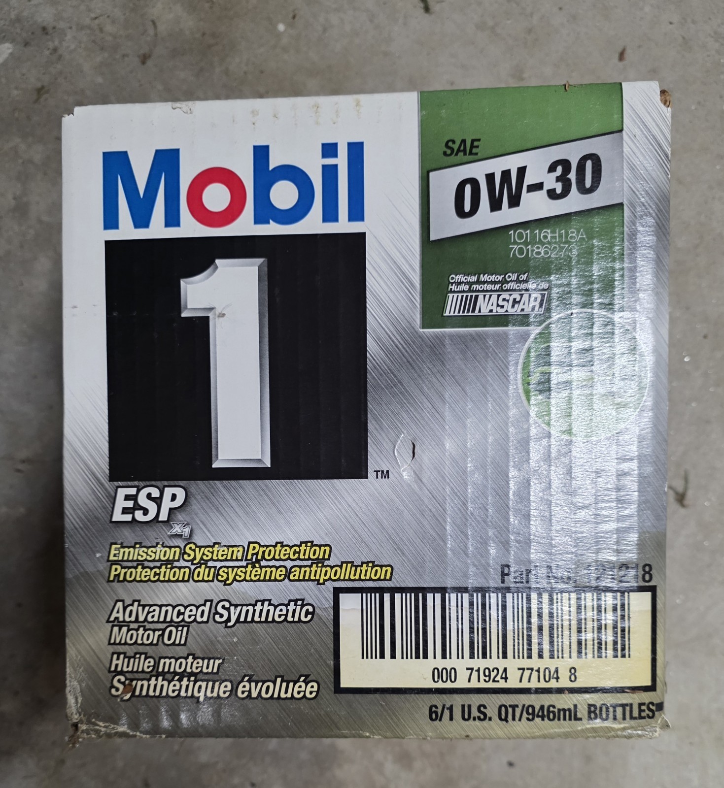 Mobil 1 Racing Full Synthetic Motor Oil 0W-30, 1 Quart, Case of 6