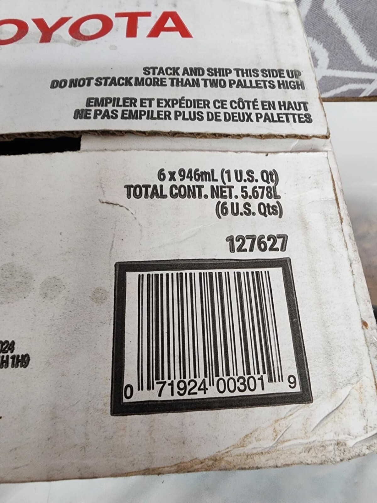 TOYOTA/LEXUS SAE 0W-8 JASO GLV-1 CASE OF 6 QUARTS 00279-08QTE-01