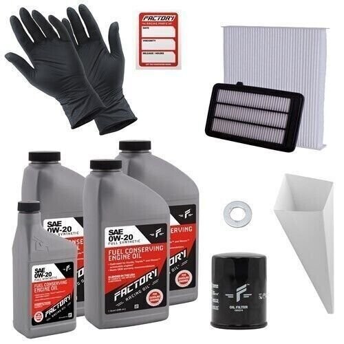 Factory Racing Parts 0W20 3.5Qt Oil Change Kit for Honda Civic/CR-V 1.5L Turbo
