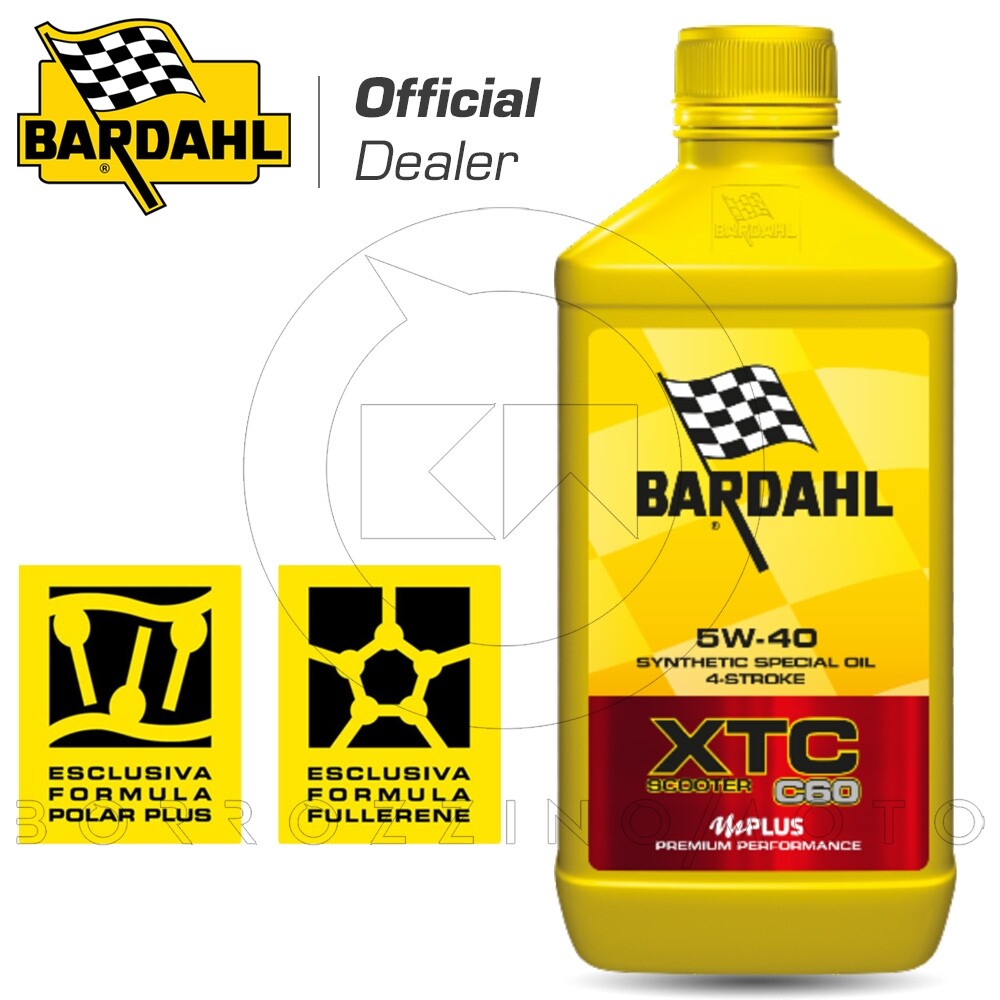 1LT ENGINE OIL BARDAHL XTC C60 5w40 SCOOTER 100% SYNTHETIC 4T API SM / JASO MA2