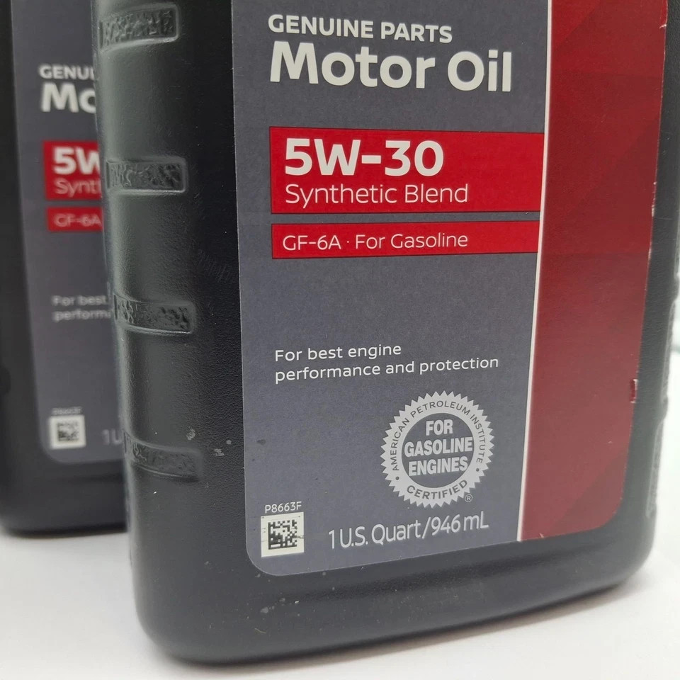 GENUINE OEM Nissan 5W-30 Oil Change Kit 6-Quart W/ 15208-65F0E Filter and Washer