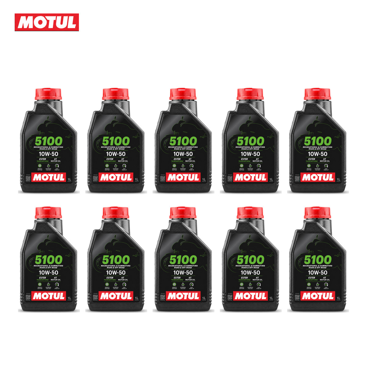 10L MOTUL 5100 4T 10W40 Engine Oil 4 Stroke Motorcycle Oil ESTER API SP JASO MA2