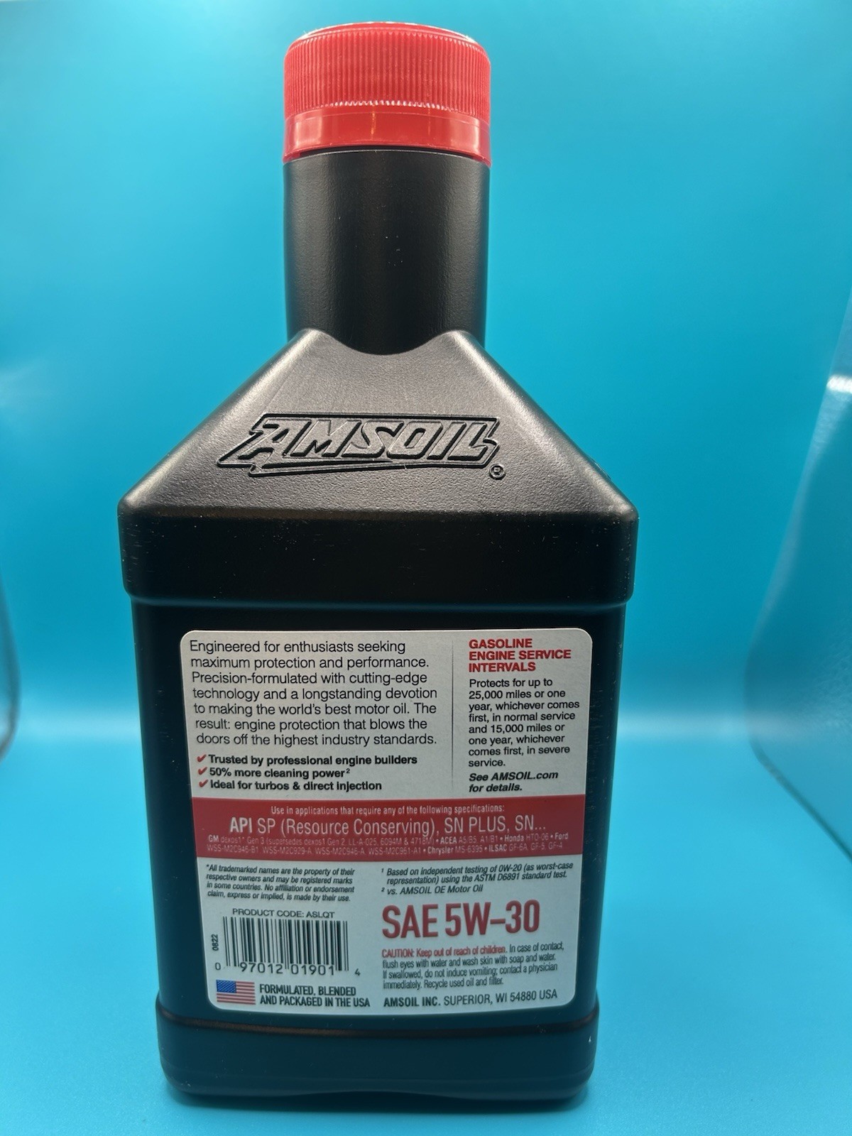 6 Pack AMSOIL Signature Series 5W-30 Synthetic Motor Oil – 1 US Quart – 946 ml