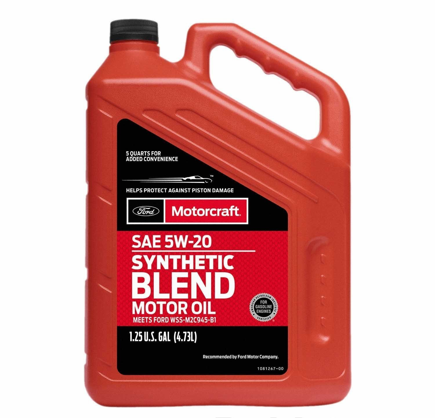 SALE-2 PACK- MOTORCRAFT XO5W205Q3SP Premium Synthetic Blend; SAE 5W-20; 5 Quart