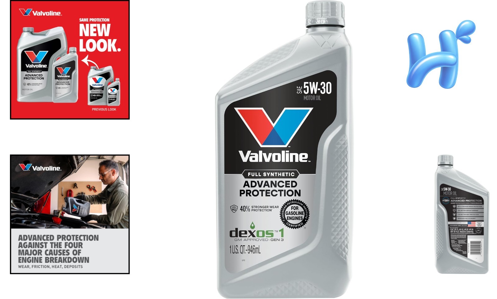 Advanced Full Synthetic SAE 5W-30 Motor Oil, 1 QT – Unmatched Engine Protection