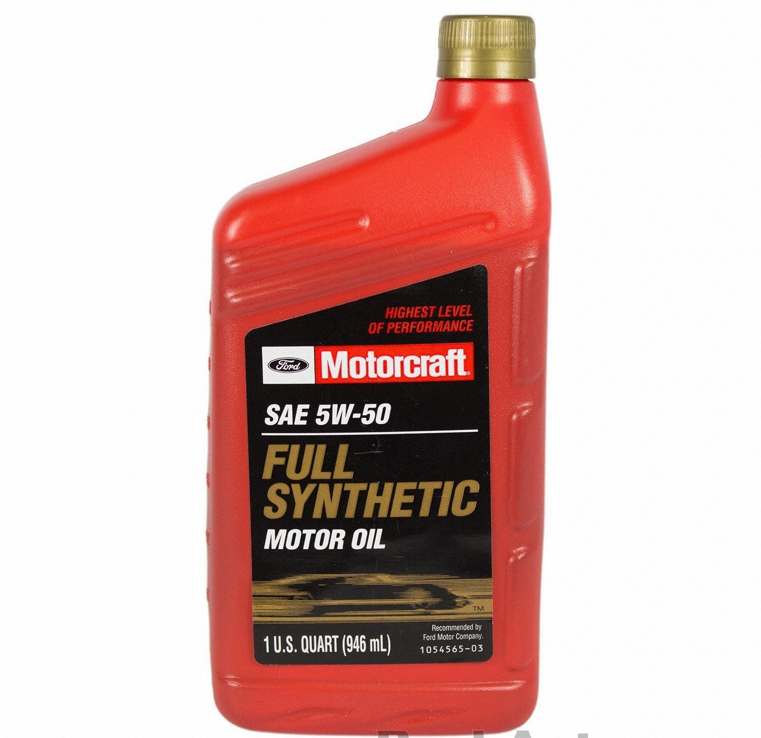 SALE- 5 PACK- MOTORCRAFT XO5W50QGT Full Synthetic; SAE 5W-50; 1 Quart