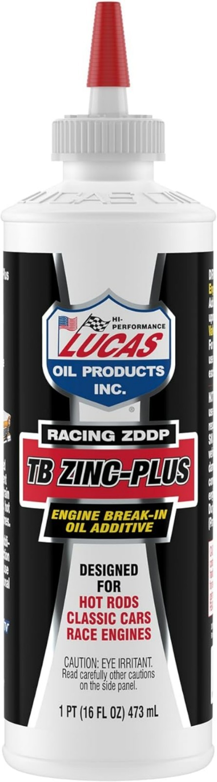 TB Zinc Plus Engine Break-In Oil Additive – 16 Fl Oz for Racing & Protection