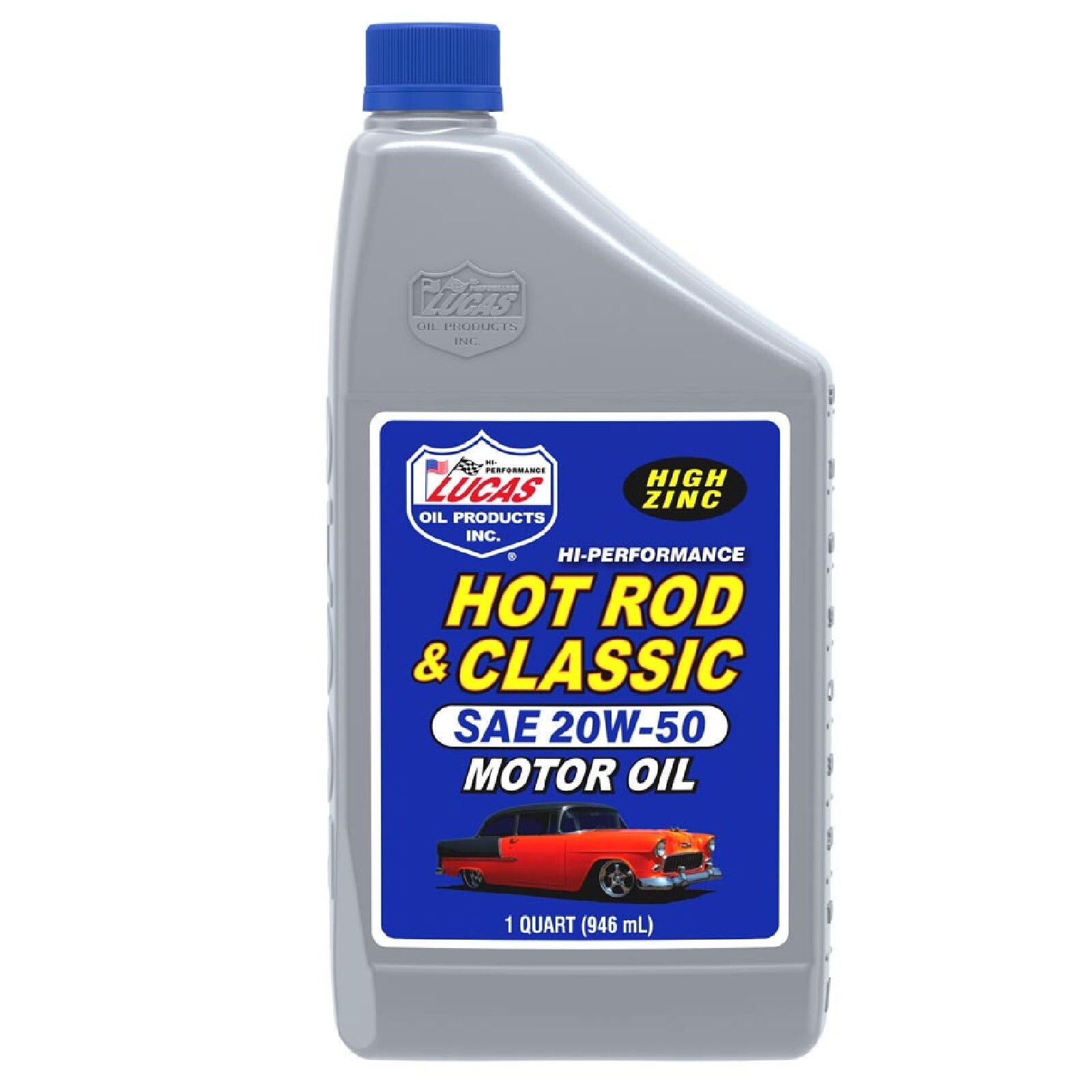 Lucas Oil Set of 6 Hot Rod & Classic Car SAE 20W-50 Motor Oil 1 Quart Bottles