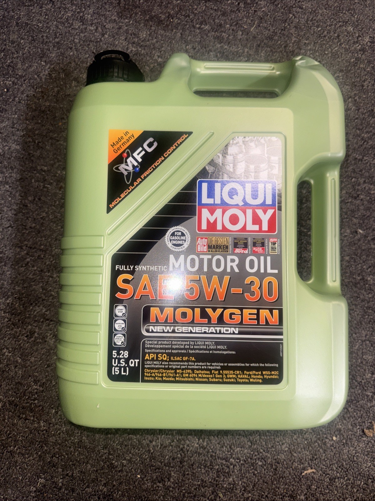 Liqui Moly Molygen New Generation 5W-30 Top Opened To Verify It Wasn’t Used