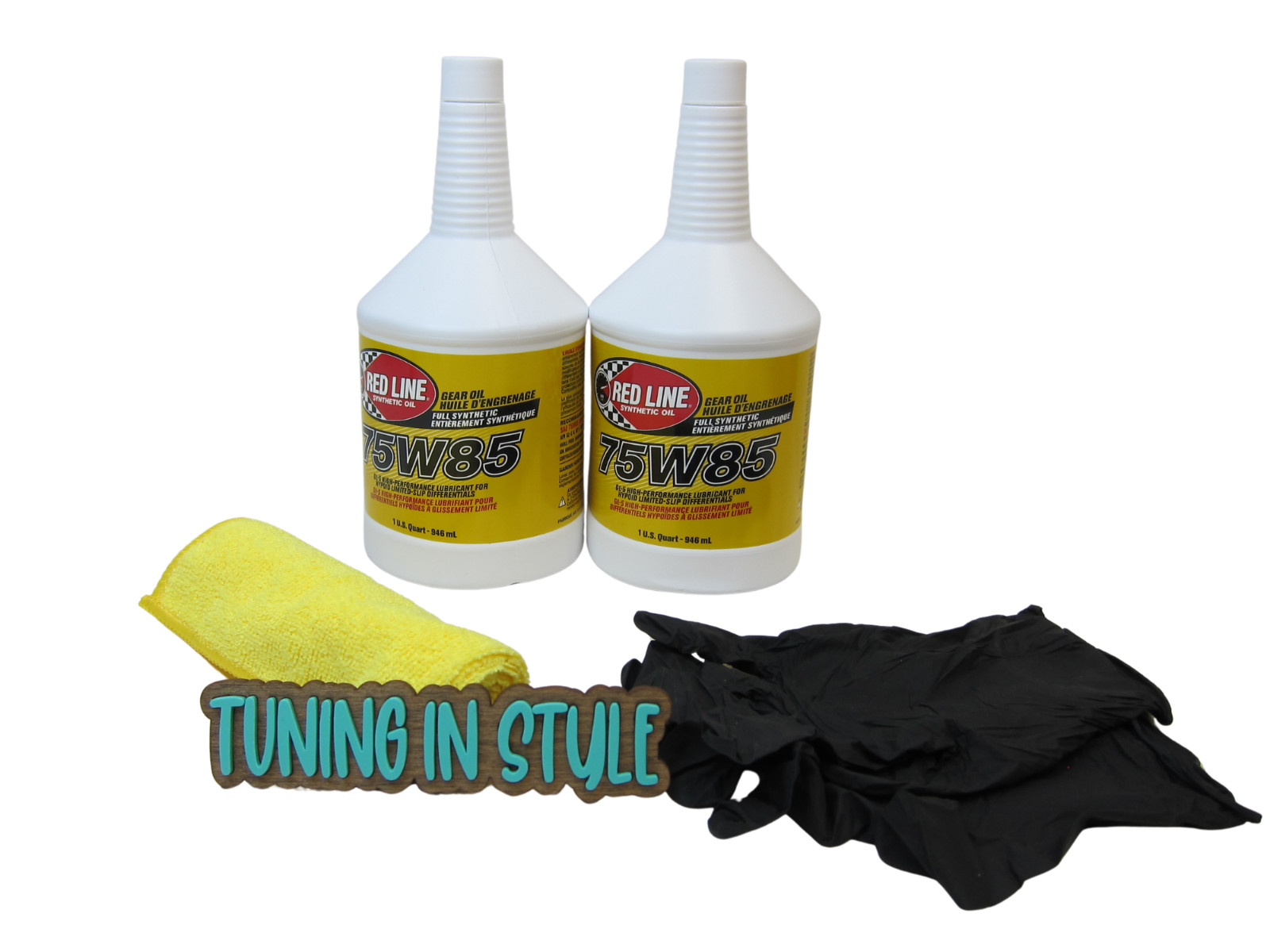 Red Line GL-5 High Performance Full Synthetic Gear Oil 75W85 Bundle of 2 QT
